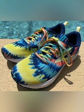 Brooks Revel 6 Blue/Bachelor Button/Yellow Running Shoes Men’s Size 10 in VGC